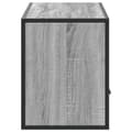 Miniatyrbilde 6 av 11: vidaXL TV-benk grå sonoma 100x31x39,5 cm konstruert tre og metall