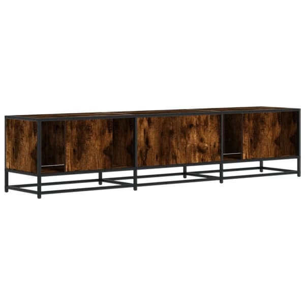 vidaXL TV-benk røkt eik 180x35x41 cm konstruert tre