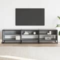 Miniatyrbilde 4 av 10: vidaXL TV-benk grå sonoma 180x40x46 cm konstruert tre