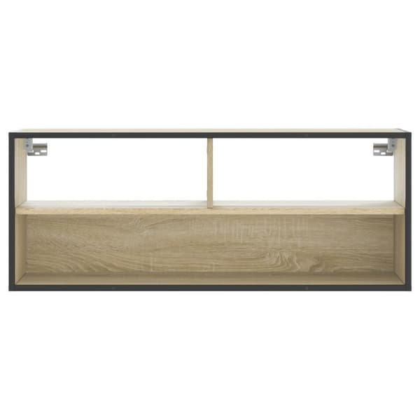vidaXL TV-benk sonoma eik 100x31x39,5 cm konstruert tre og metall