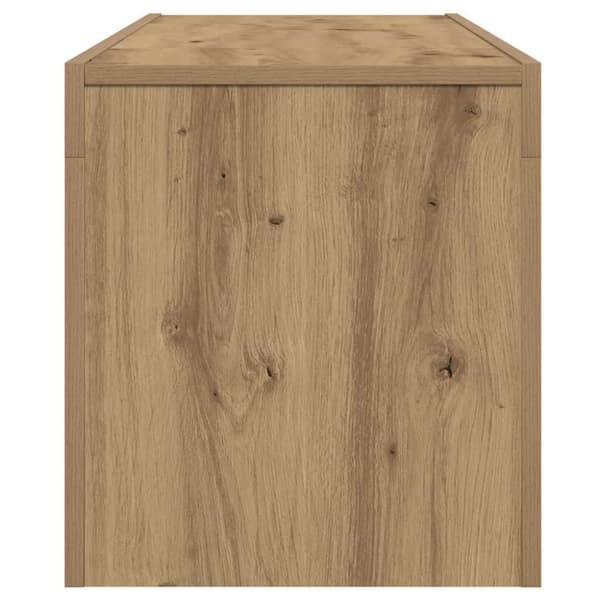 vidaXL TV-benk med LED-lys artisan eik 120x36,5x40 cm konstruert tre