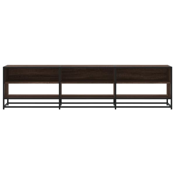 vidaXL TV-benk brun eik 180x40x46 cm konstruert tre