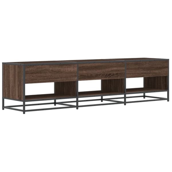 vidaXL TV-benk brun eik 180x40x46 cm konstruert tre