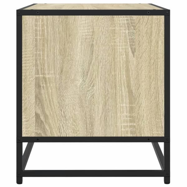 vidaXL Tv-bänk sonoma-ek 91x40x46 cm konstruerat trä och metall