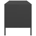 Miniatyrbild 7 av 11: vidaXL Tv-bänk svart 101,5x39x43,5 cm kallvalsat stål