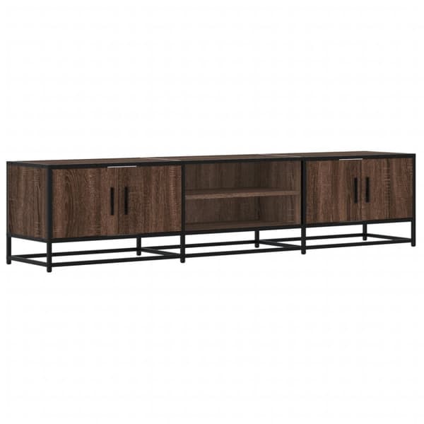 vidaXL TV-benk brun eik 180x35x41 cm konstruert tre