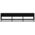 Miniatyrbilde 5 av 10: vidaXL TV-benk svart 180x40x46 cm konstruert tre