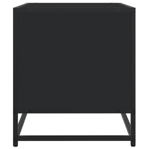 vidaXL TV-benk svart 180x40x46 cm konstruert tre
