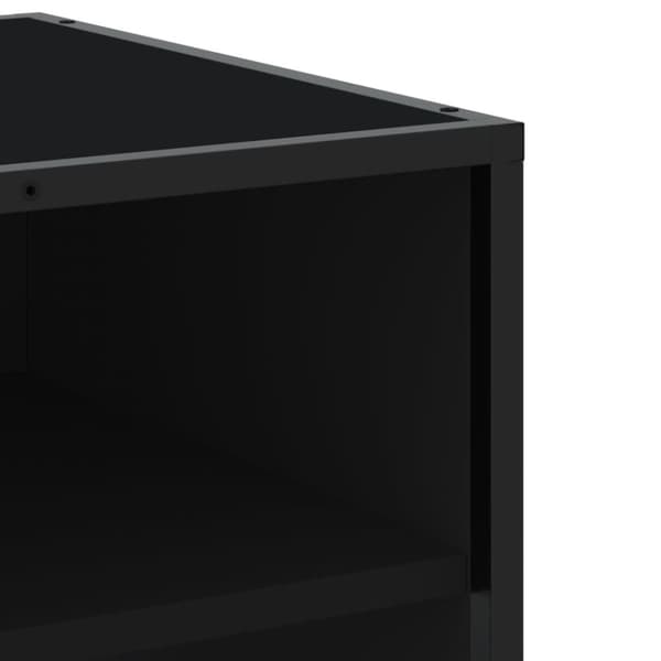 vidaXL TV-benk svart 180x40x46 cm konstruert tre