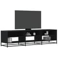 Miniatyrbilde 2 av 10: vidaXL TV-benk svart 180x40x46 cm konstruert tre