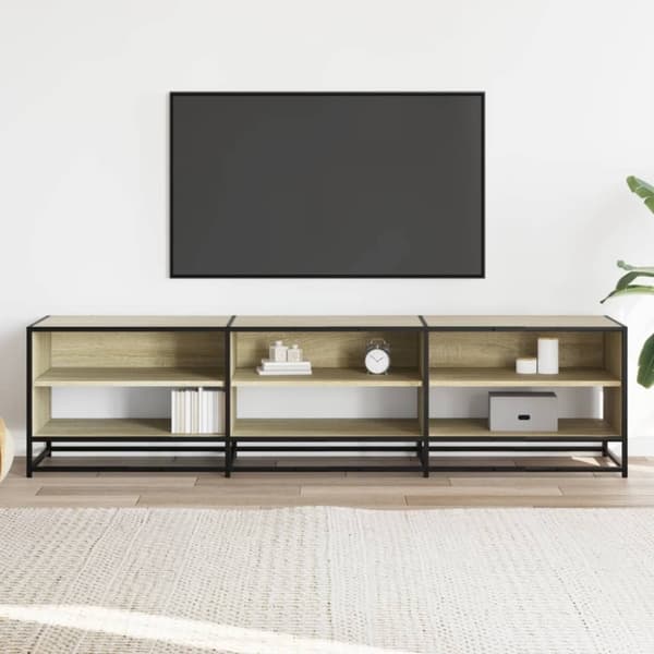 vidaXL TV-taso Sonoma-tammi 180x40x46 cm tekninen puu