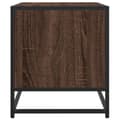 Miniatyrbilde 6 av 10: vidaXL TV-benk brun eik 120,5x40x46 cm konstruert tre og metall