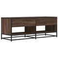 Miniatyrbilde 7 av 10: vidaXL TV-benk brun eik 120,5x40x46 cm konstruert tre og metall