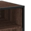 Miniatyrbilde 8 av 10: vidaXL TV-benk brun eik 120,5x40x46 cm konstruert tre og metall