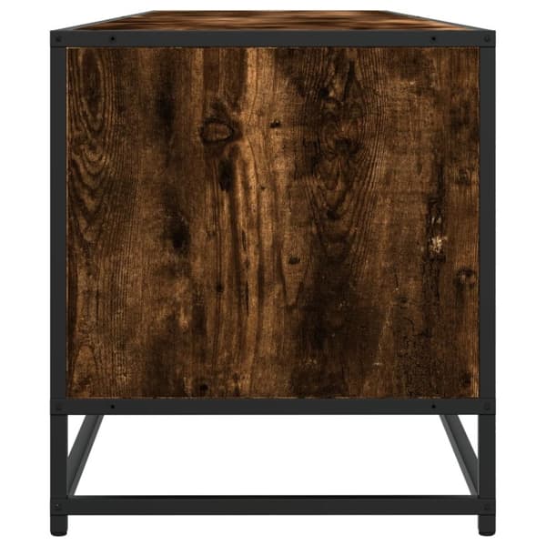 vidaXL TV-benk røkt eik 180x40x46 cm konstruert tre