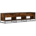 Miniatyrbilde 7 av 10: vidaXL TV-benk røkt eik 180x40x46 cm konstruert tre