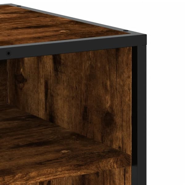 vidaXL TV-benk røkt eik 180x40x46 cm konstruert tre