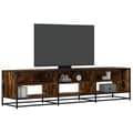 Miniatyrbilde 2 av 10: vidaXL TV-benk røkt eik 180x40x46 cm konstruert tre