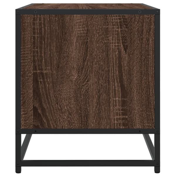 vidaXL TV-taso ruskea tammi 91x40x46 cm tekninen puu ja metalli