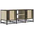 Pikkukuva 7 / 11: vidaXL TV-taso Sonoma-tammi 100x35x41 cm tekninen puu ja metalli