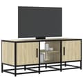 Pikkukuva 2 / 11: vidaXL TV-taso Sonoma-tammi 100x35x41 cm tekninen puu ja metalli