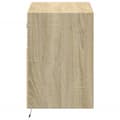 Miniatyrbilde 8 av 11: vidaXL Vegghengt TV-benk med LED sonoma eik 80x31x45 cm