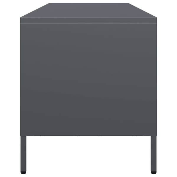 vidaXL TV-benk antrasitt 135x39x43,5 cm kaldvalset stål