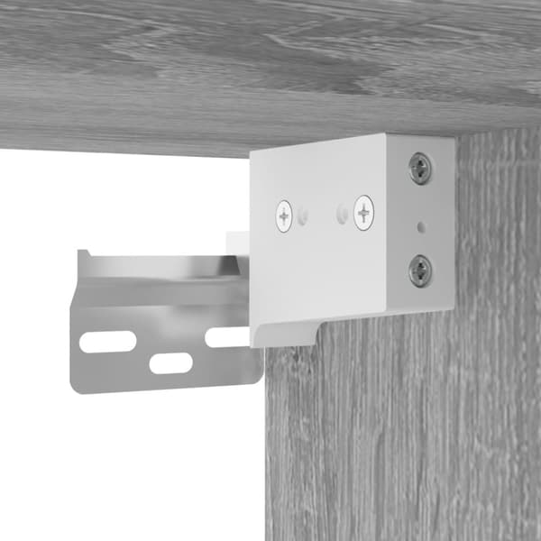 vidaXL tv-bord 100x31x39,5 cm konstrueret træ og metal grå sonoma-eg