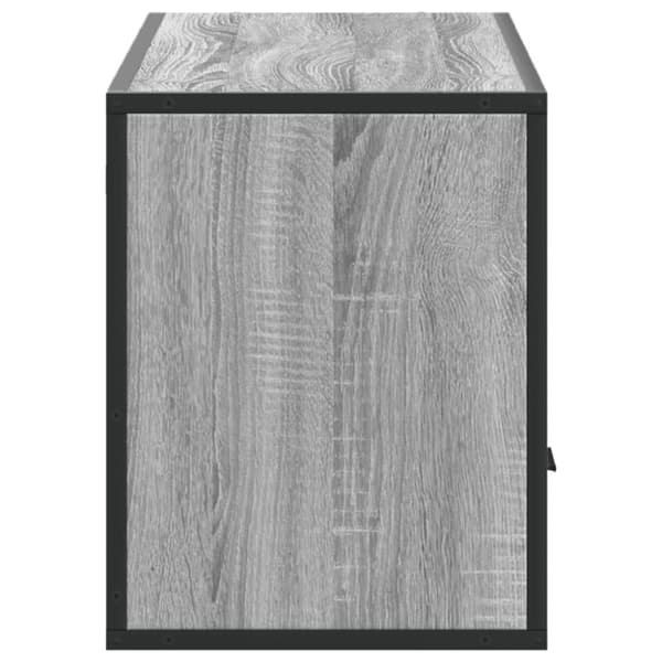 vidaXL TV-taso harmaa Sonoma 100x31x39,5 cm tekninen puu ja metalli