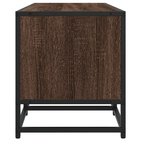 vidaXL tv-bord 210x35x41 cm konstrueret træ brun egetræsfarve