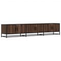 Miniatyrbillede 1 af 11: vidaXL tv-bord 210x35x41 cm konstrueret træ brun egetræsfarve