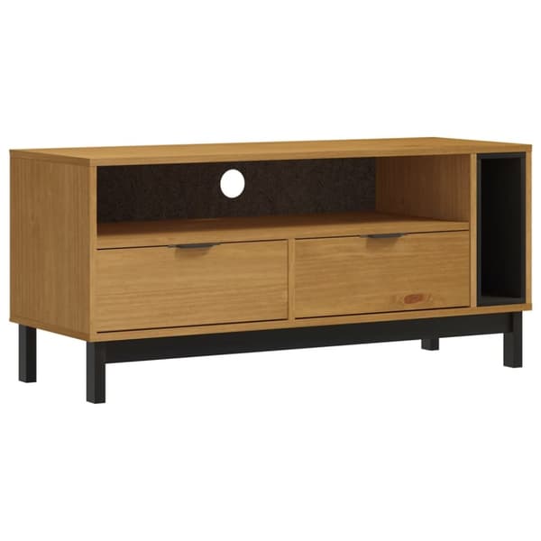 Tv-bänk FLAM 110x40x50 cm massiv furu