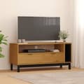 Miniatyrbild 1 av 2: Tv-bänk FLAM 110x40x50 cm massiv furu