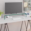 Miniatyrbild 1 av 2: TV-bord klarglas 80x30x13 cm