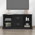 Miniatyrbild 1 av 2: Tv-bänk svart 99,5x35,5x48 cm konstruerat trä