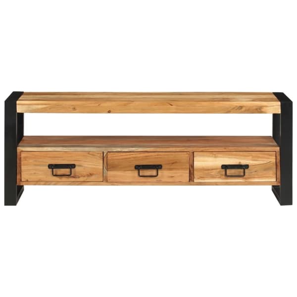Tv-bänk 120x30x45 cm massivt återvunnet trä