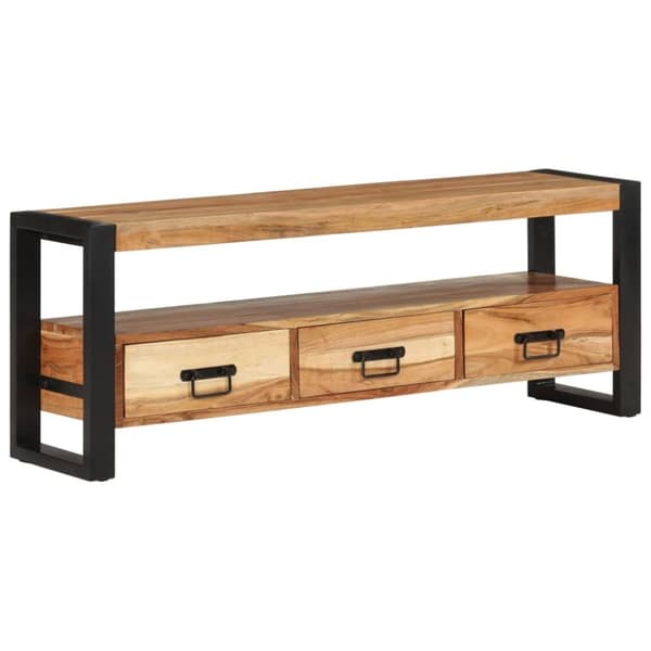 Tv-bänk 120x30x45 cm massivt återvunnet trä