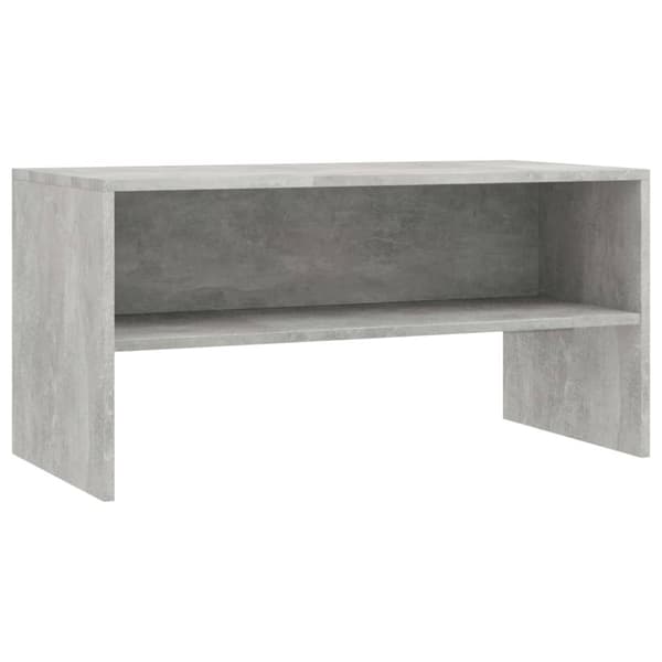 Tv-bänk betonggrå 80x40x40 cm konstruerat trä