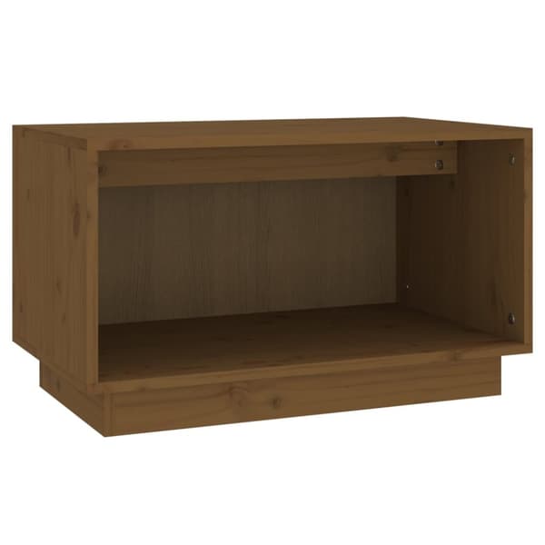 Tv-bänk honungsbrun 60x35x35 cm massiv furu