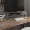 Miniatyrbild 1 av 2: TV-bord klarglas 60x25x11 cm