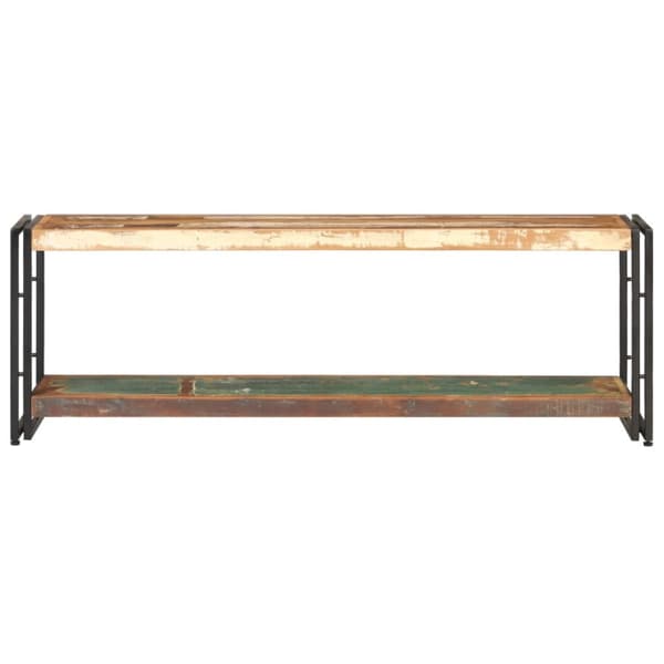 TV-bänk 120x30x40 cm massivt återvunnet trä