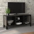 Miniatyrbild 1 av 2: TV-skåp grå 105x36x47 cm metall och MDF