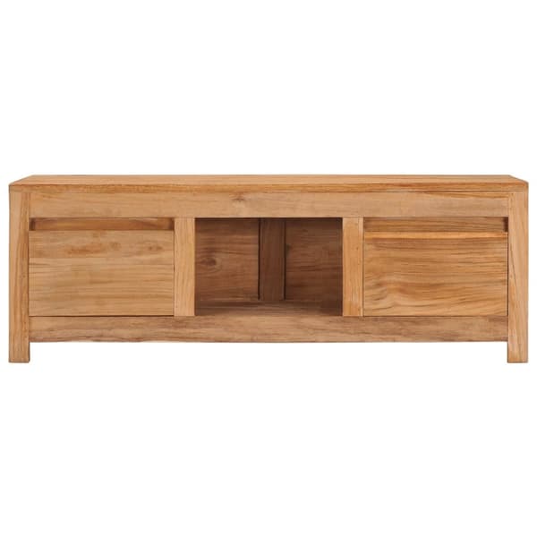 TV-bänk 100x30x35 cm massiv teak