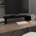 Miniatyrbild 1 av 2: TV-bord glas svart 70x30x13 cm