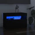 Miniatyrbild 1 av 2: TV-bänk med LED-belysning svart 60x35x40 cm