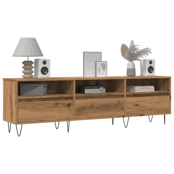 Tv-bänk artisan ek 150x30x44,5 cm konstruerat trä