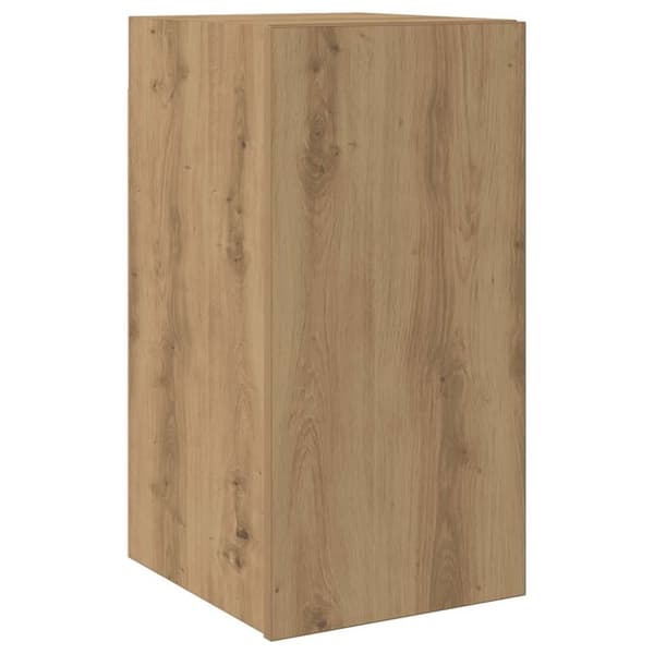Tv-bänk artisan ek 30,5x30x60 cm konstruerat trä