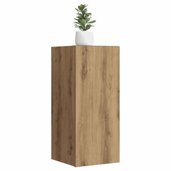 Tv-bänk artisan ek 30,5x30x60 cm konstruerat trä
