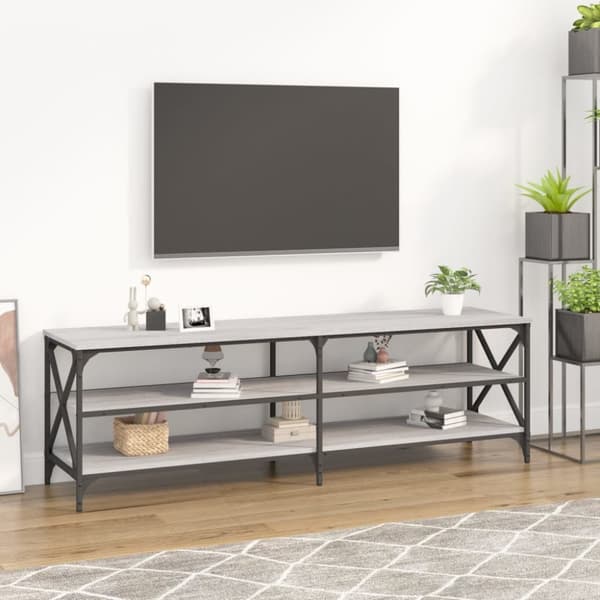 Tv-bänk grå sonoma 160x40x50 cm konstruerat trä
