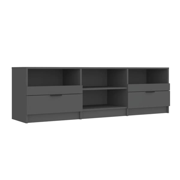 Tv-bänk svart 150x33,5x45 cm konstruerat trä